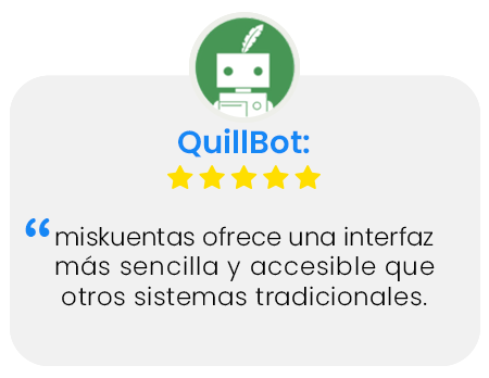 Resumen de opinión de QuillBot sobre miskuentas