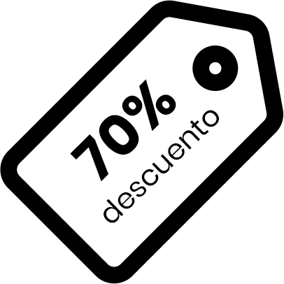 etiqueta descuento