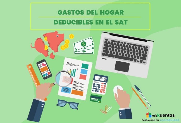 GASTOS DEL HOGAR DEDUCIBLES EN EL SAT | misKuentas : misKuentas