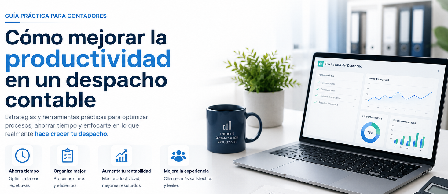Productividad en despacho contable: guía práctica para contadores