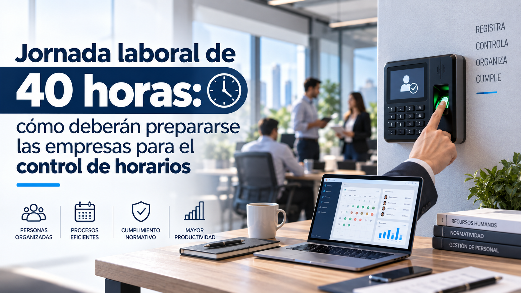 Jornada laboral de 40 horas: control de horarios y registro electrónico